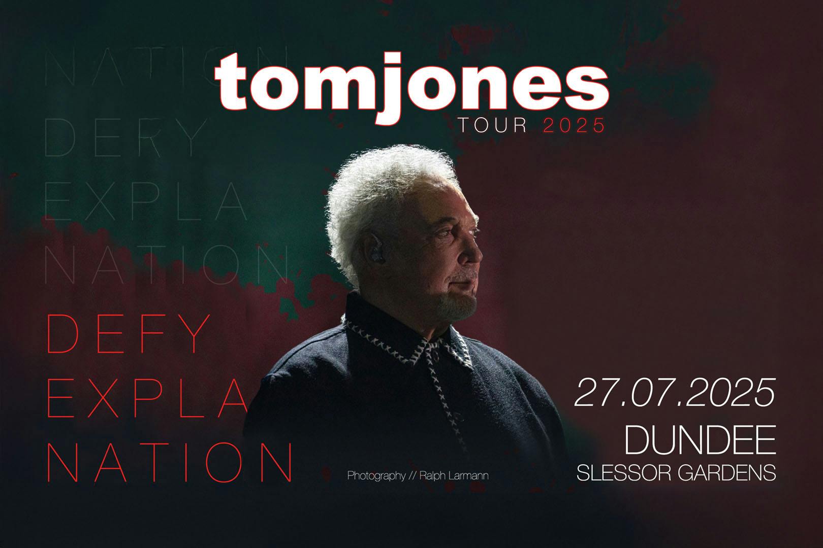 Tom Jones live at Slessor Gardens