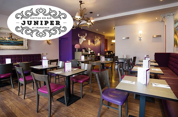 Juniper Scottish Gin Bar at Cranachan