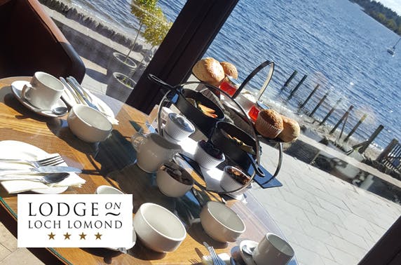 4* Lodge on Loch Lomond morning or afternoon tea